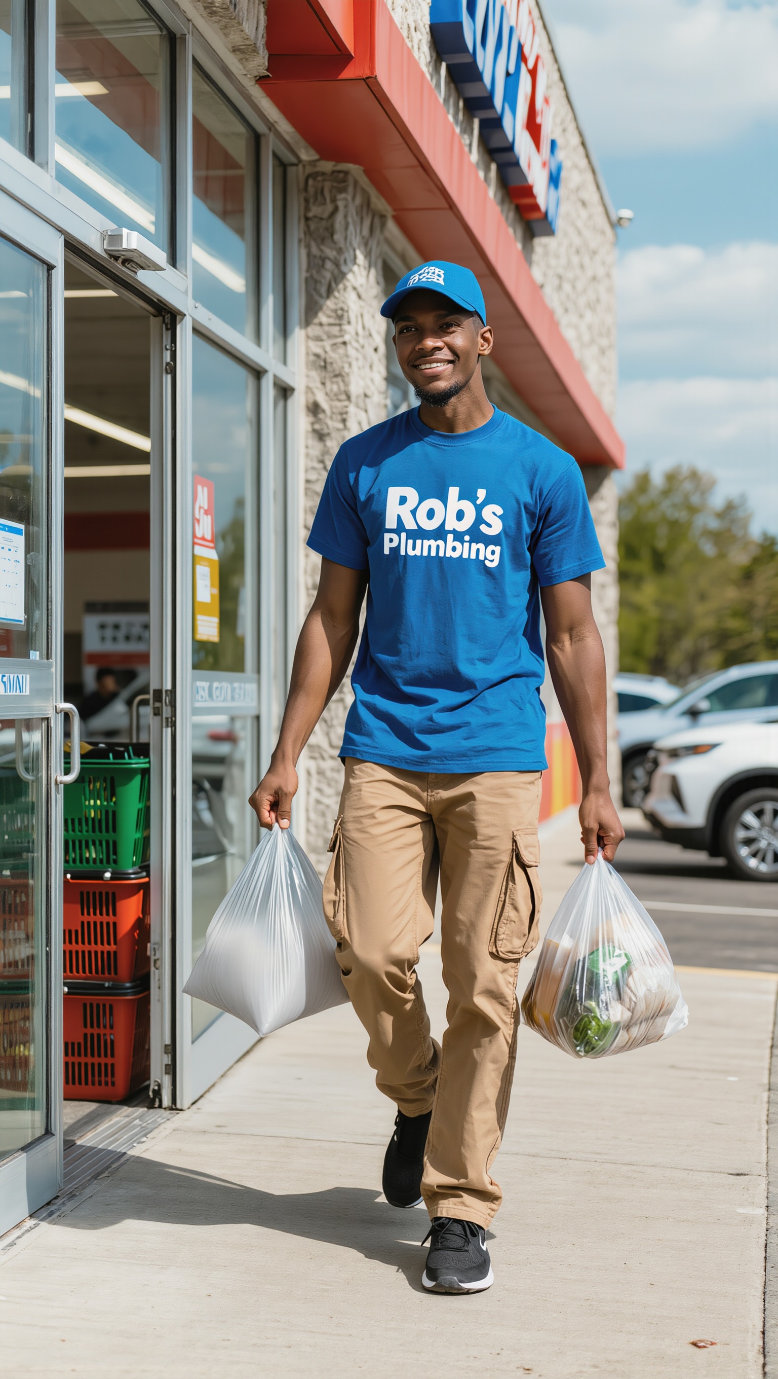 Ground Runners branded promo gear worn in public